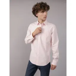 American Eagle Pink Cotton Slim Fit Shirt-picture-32