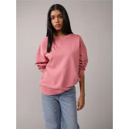 American Eagle Pink Relaxed Fit Sweatshirt-picture-27