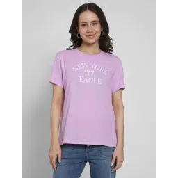 American Eagle Purple Cotton Regular Fit Printed T-Shirt-picture-21