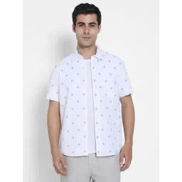 American Eagle White Cotton Regular fit Print Shirt-picture-46