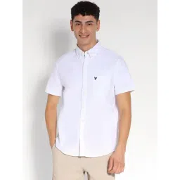 American Eagle White Cotton Regular Fit Shirt-picture-40