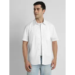 American Eagle White Cotton Regular Fit Shirt-picture-38