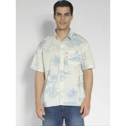 American Eagle White Loose Fit Printed Shirt-picture-46