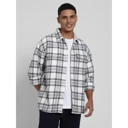 American Eagle White Regular fit Checks Shirt-picture-37