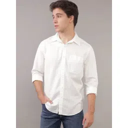 American Eagle White Regular Fit Shirt-picture-18