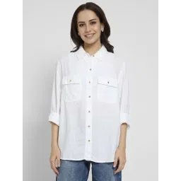 American Eagle White Regular Fit Shirt-picture-17