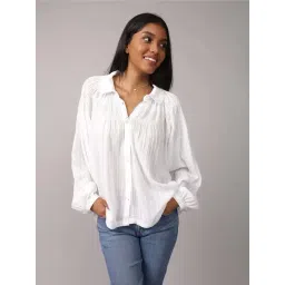 American Eagle White Regular Fit Shirt-picture-13