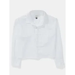 American Eagle White Regular Fit Shirt image 3