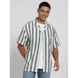 American Eagle White Regular fit Stripes Shirt-picture-36