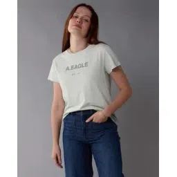 american eagle Women Brand Print Regular Fit Crew-Neck T-Shirt-picture-12