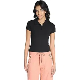 american eagle Women's Solid Fitted T-Shirt-picture-21