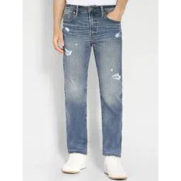 american eagle outfitters Allen Solly Blue Skinny Fit Distressed Jeans-picture-26