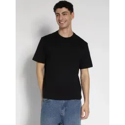 american eagle outfitters American Eagle Black Cotton Regular Fit T-Shirt-picture-36