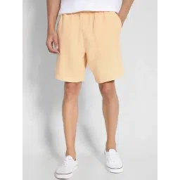 american eagle outfitters American Eagle Peach Cotton Regular Fit Shorts-picture-31