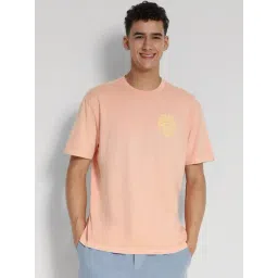 american eagle outfitters American Eagle Peach Cotton Regular Fit T-Shirt-picture-17