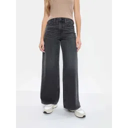 American Eagle Outfitters Black Mid Rise Flared Jeans-picture-24