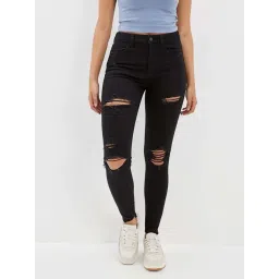 American Eagle Outfitters Black Mid Rise Jeans-picture-15