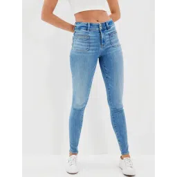 American Eagle Outfitters Blue Cotton Mid Rise Jeans-picture-30