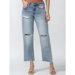 American Eagle Outfitters Blue Cotton Mid Rise Jeans-picture-29