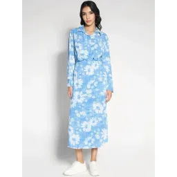 American Eagle Outfitters Blue Floral Print Maxi Dress-picture-39