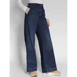 American Eagle Outfitters Blue Plain Jeans image 3