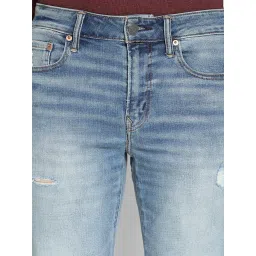 American Eagle Outfitters Blue Slim Fit Distressed Jeans image 4