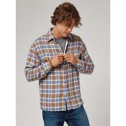 American Eagle Outfitters Brown Cotton Regular Fit Checks Shirt-picture-26
