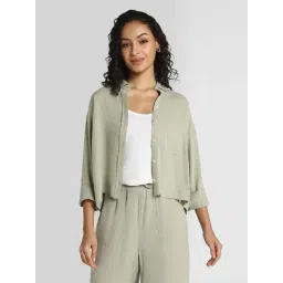 American Eagle Outfitters Green Plain Shirt-picture-45