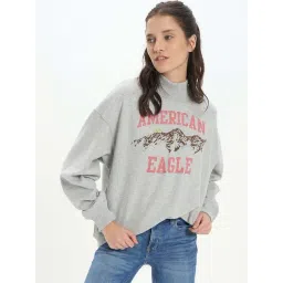 American Eagle Outfitters Grey Cotton Printed Sweatshirt-picture-39