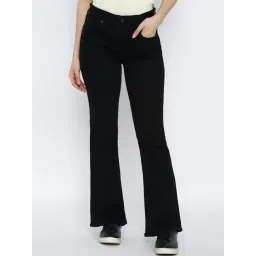 American Eagle Outfitters Jet Black Cotton Mid Rise Bootcut Jeans-picture-15