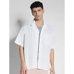 AMERICAN EAGLE OUTFITTERS Lapel Collar Short Sleeves Casual Shirt-picture-11