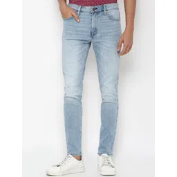 AMERICAN EAGLE OUTFITTERS Men Blue Slash Knee Heavy Fade Jeans-picture-33