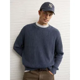 AMERICAN EAGLE OUTFITTERS Men Ribbed Crew Neck Pullover-picture-20