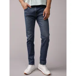 AMERICAN EAGLE OUTFITTERS Men Slim Fit Mid-Rise Low Distress Light Fade Jeans-picture-25