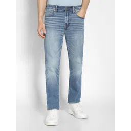 AMERICAN EAGLE OUTFITTERS Men Straight Fit Low Distress Heavy Fade Jeans-picture-27