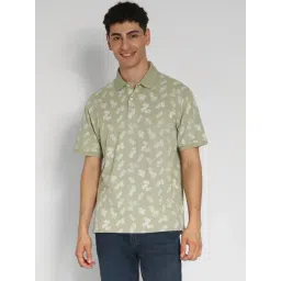 American Eagle Outfitters Olive Cotton Printed Polo T-Shirt-picture-17