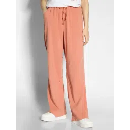 American Eagle Outfitters Peach Blended Regular Fit Mid Rise Pants-picture-35