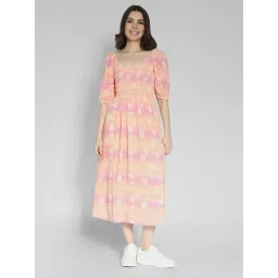 American Eagle Outfitters Peach Printed Midi Dress-picture-31
