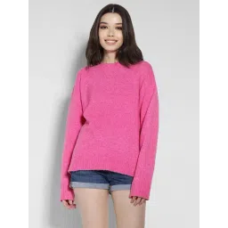 American Eagle Outfitters Pink Regular Fit Sweater-picture-16