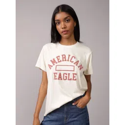 AMERICAN EAGLE OUTFITTERS Printed Drop-Shoulder Sleeves Pure Cotton Regular Fit T-shirt-picture-11