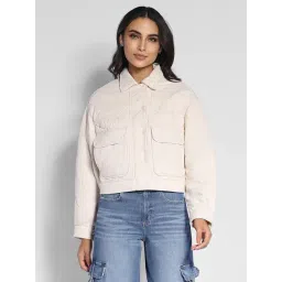 American Eagle Outfitters White Cotton Jacket-picture-41