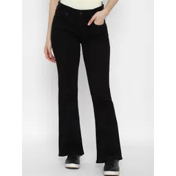 AMERICAN EAGLE OUTFITTERS Women Black Bootcut Low-Rise Jeans-picture-24