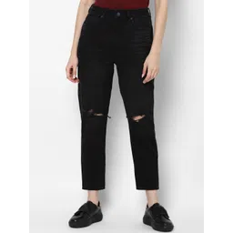 AMERICAN EAGLE OUTFITTERS Women Black Slim Fit Slash Knee Jeans-picture-23