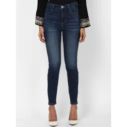 AMERICAN EAGLE OUTFITTERS Women Blue Slim Fit High-Rise Clean Look Jeans-picture-30