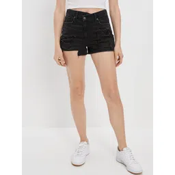 AMERICAN EAGLE OUTFITTERS Women Mid-Rise Denim Shorts-picture-21