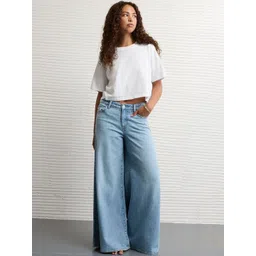 AMERICAN EAGLE OUTFITTERS Women Mid-Rise Light Fade Jeans-picture-15