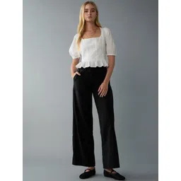 AMERICAN EAGLE OUTFITTERS Women Mid-Rise Wide Leg Trousers-picture-30