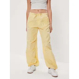 American Eagle Outfitters Yellow Cotton Parachute Pants-picture-16