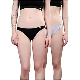 american symbol Micro-Modal Bikini Briefs Stretch Mid Waist High Coverage with Concealed Waistband for Women-picture-54