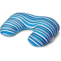 american tourister 2-Way Magic Pillow – Experience Ultimate Comfort on The Go! Portable Convertible Pillow for Men & Women - Light Blue Stripes-picture-13